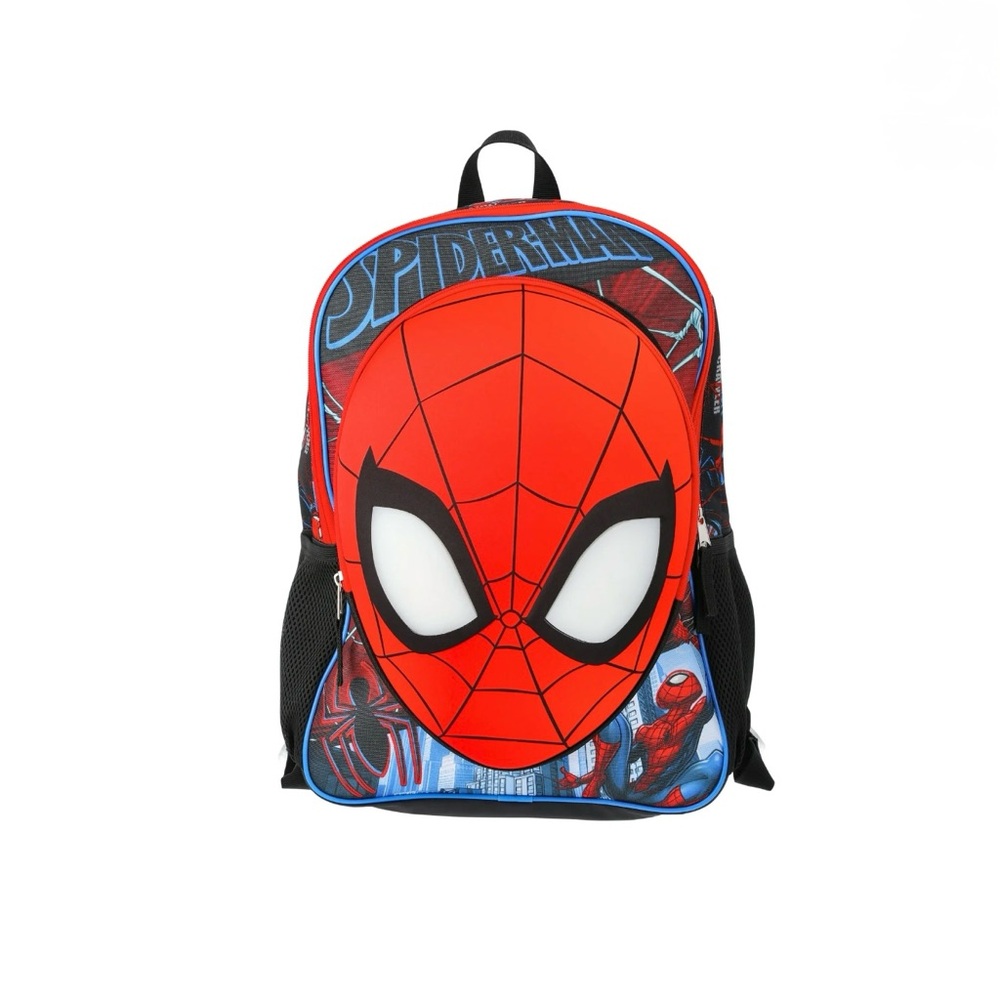 NWT 17" Light-Up Marvel Spider-Man Mask Backpack